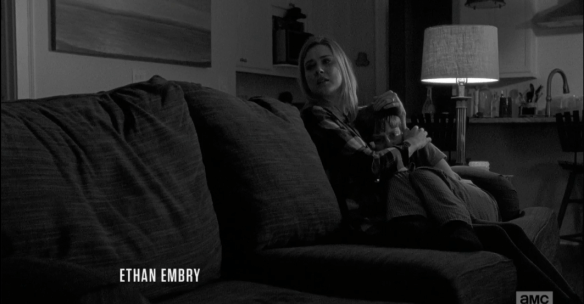 As he gets up and rushes off, Jessie calls after her eldest son, 