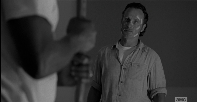 This softens Rick a bit, and his hotness meter immediately starts to climb as he apologizes,