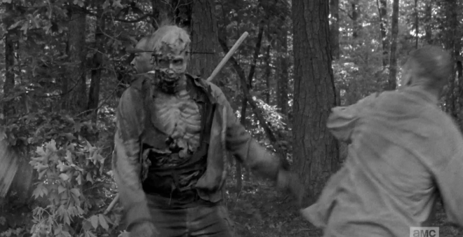Ow, My Head Hurts Walker takes an arrow to the mulligan.