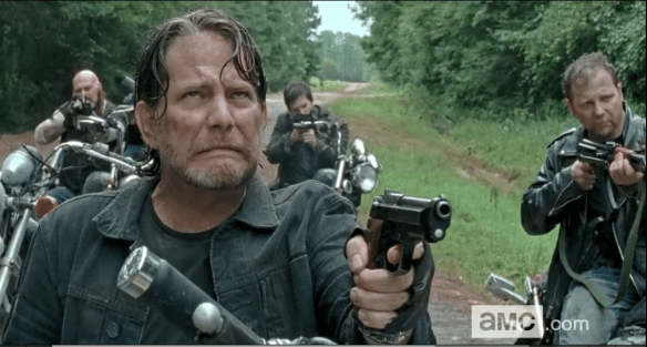 shot 50 dick makes mock grimace