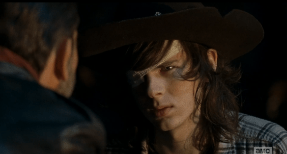 lm 160 carl glares at negan